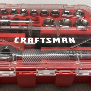 Craftsman Versastack 24 pc 3/8" Drive (SAE) Polished Chrome Mechanics Socket Set