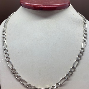 24" Sterling Silver Figaro Chain 25dwt