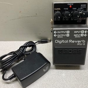 Boss RV-5 Digital Reverb Effects Electric Guitar Pedal w/Power Cord 