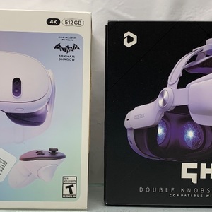 Meta Quest 3 512GB Virtual Reality Headset w/Double Knobs Head Strap 