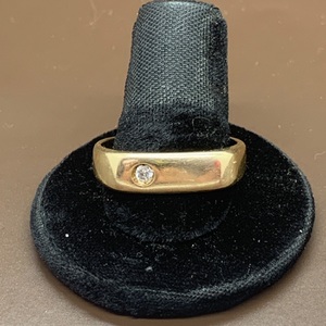 Gentleman's 14kt Yellow Gold Solitaire Rg 1dias 2.8dwt Size 10