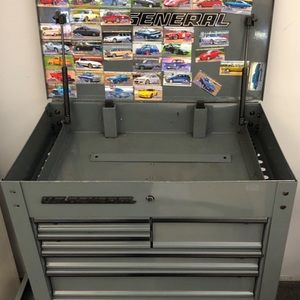 U.S. General 30 in. 5-Drawer Mechanics Cart Slate Gray