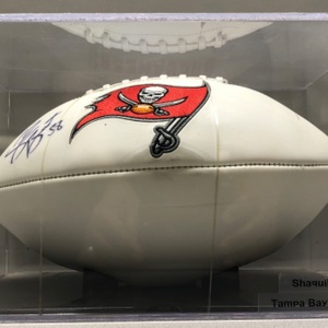 Shaquil Barrett #58 Tampa Bay Buccaneers Autographed Football JSA Cerified 