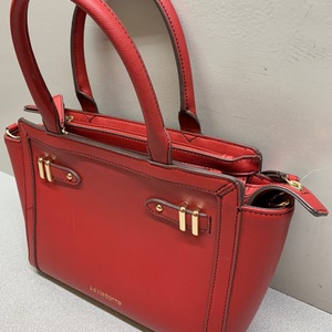Liz Claiborne Tuxedo Tote Bag Red 