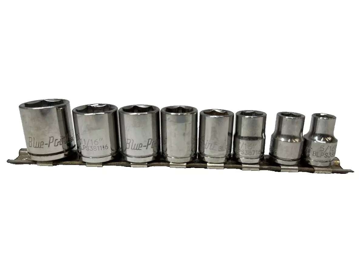 Blue-Point Socket Set 3/8" Drive 8 Piece Shallow 6 Point SAE