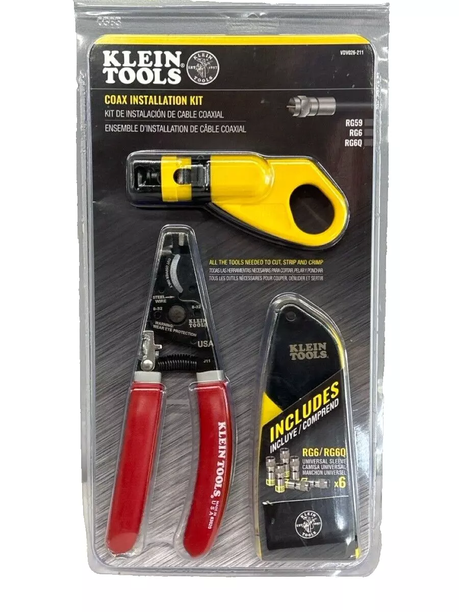 Klein Tools VDV026-211 Coax Cable Installation Kit