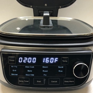 PowerXL Grill Air Fryer Combo Plus, Indoor Grill / Air Fryer, Stainless Steel