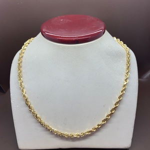 10KT Yellow Gold 20" Rope Chain 21.4dwt