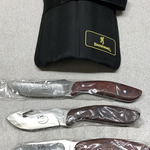 Browning RMEF Hunting Knife Set 4 Combo Rocky Mountain Elk Foundation 0032