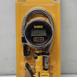 DEWALT 2.5" Digital Inflator with 12" Steel Braided Hose DXCM024-0411
