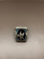  Men's Sterling Silver .925 Eagle Ring 6.90dwt Size 12.5