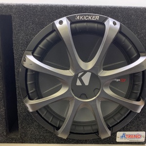 Kicker 40CWR124 CompR Series 12" subwoofer with dual 4-ohm voice coils