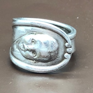  Silver Silver Ring Fashion 2.50DWT Spoon Size-6
