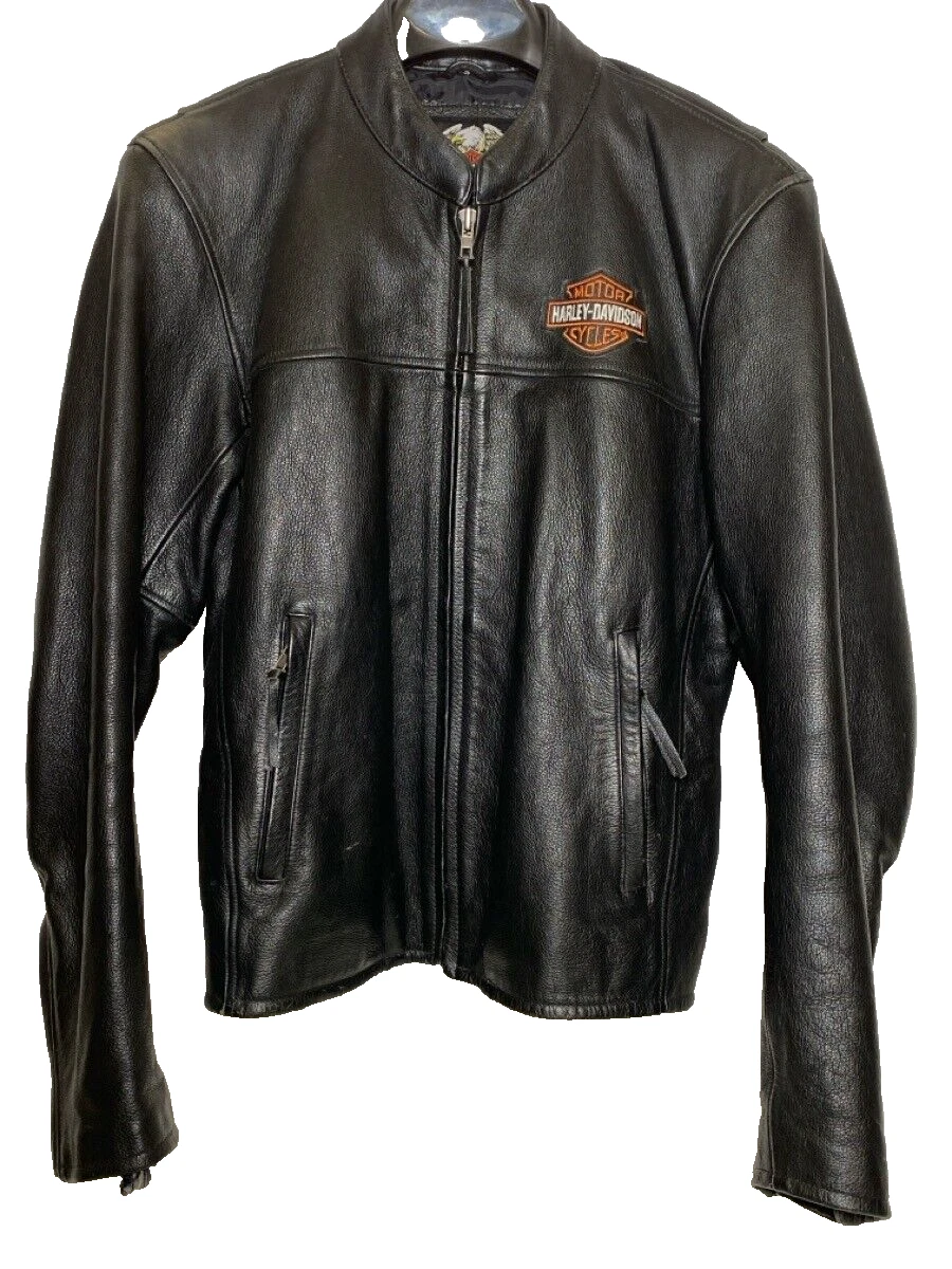Harley Davidson Motorcycle Jacket 98112-06VM Leather Black Size Small