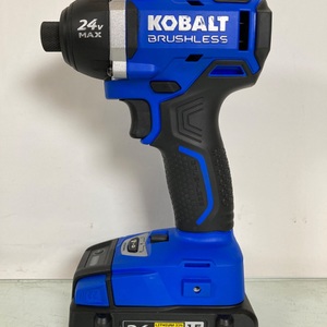 Kobalt 24V Brushless Impact Driver 1/4" Hex Cordless KID-324B-03 with Battery