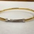 10k 2 Tone Bracelet 3.30 DWT 11 Diamonds .22CTW