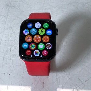 Apple Watch Series 7 GPS + LTE 45MM Midnight Aluminum Case & Red Band MKJ73LL/A