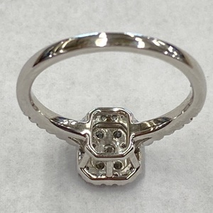 White Gold 10K Halo Engagement Diamond Ring Size 7