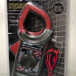 CEN-TECH 95652 Digital Clamp Meter with case, New.