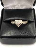  14kt Yellow Gold Ring Fashion 2.00DWT diamond heart ring Size-10