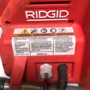RIDGID CORDED POWER CLEAR DRAIN SNAKE CLEANER 3/4" x 1 1/2"
