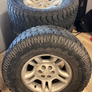 16" Dodge 6 Lug Rims with Goodyear Tires LT265/75R16