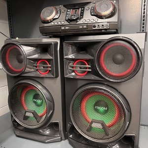 LG XBOOM Entertainment System w/Karaoke Creator & DJ Effects with LED Light CL98