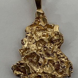 14K yellow Gold Nugget Pendant 2.09DWT