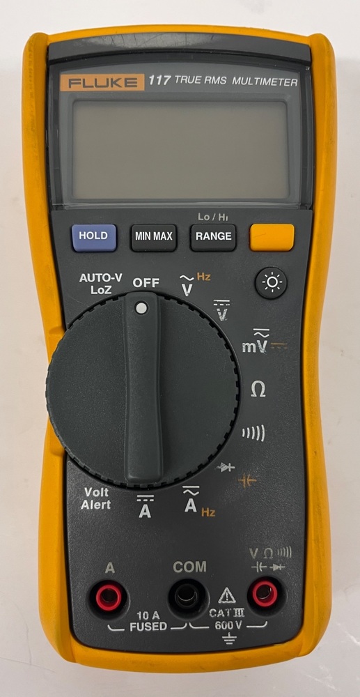 FLUKE 117 600V True RMS Digital Multimeter with Integrated Voltage ...