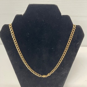 Unisex 10kt Yellow Gold Chain Curb 13.13DWT Size 24