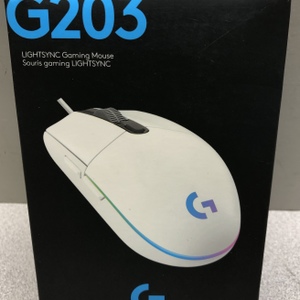 Logitech G203 LIGHTSYNC Wired Optical Gaming Mouse, White