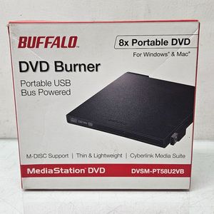 Buffalo Portable USB Powered DVD Burner and Media Station DVSM-PT58U2V