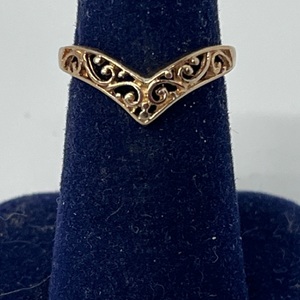 10kt Yellow Gold Crown Ring 0.96DWT Size-6