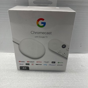 Google Chromecast with Google TV - Streaming Media Player in 4K HDR - Snow - New Chromecast