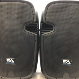 Seismic Audio PRI015PPair of Powered 12 Inch PA Speakers Pair. 1,000 Watts.