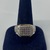  Mens .925 Silver Fashion Ring With Clear Stones Size 10.5