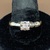  14kt 2 Tone Engagement Ring 1.3dwt Size 8 1 Round Diamond