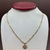  10kt Pendant "100% Aries" On A 10kt 22" Yellow Gold Figaro Chain 2.50DWT