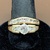 Lady's 14kt Yellow Gold Ring Bridal Set Moissanite & Diamonds  4.40DWT  Size 6 