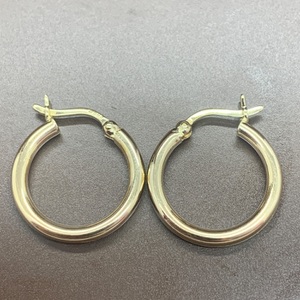  14kt Yellow Gold Hoop Earrings 0.9 dwt  