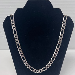 .925 Silver 19" Figaro Chain  29.53DWT