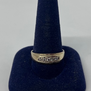  14k Gold Mens Diamond Wedding Band size 11.5