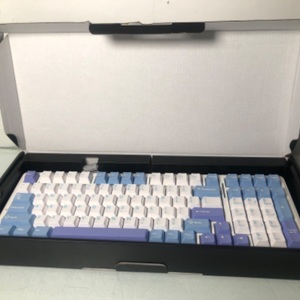 AULA F99 Wireless Mechanical Keyboard Bluetooth USB 2.4G in (Blue Purple White)
