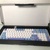 AULA F99 Wireless Mechanical Keyboard Bluetooth USB 2.4G in (Blue Purple White)