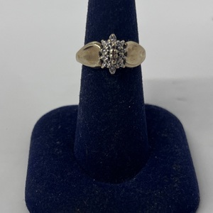  Ladies 10k Gold Fashion Diamond Ring 1.87DWT Size 6