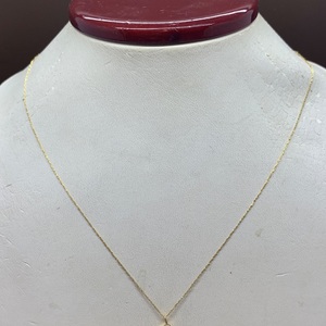  14kt Yellow Gold Necklace w/14kt Yellow Gold Heart Pendant and Stones 