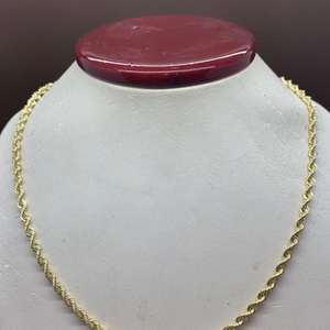 10kt Yellow Gold Rope Chain 20" 3.00 dwt 
