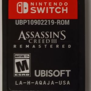 Nintendo Switch Assassin's Creed III Remastered Cartridge Only