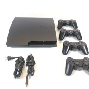 Sony PlayStation 3 CECH-30001B W/ 4 Controllers
