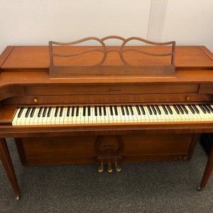 Vintage Mid-Century Baldwin Acrosonic Upright 88 Key Piano Walnut Mahogany 
